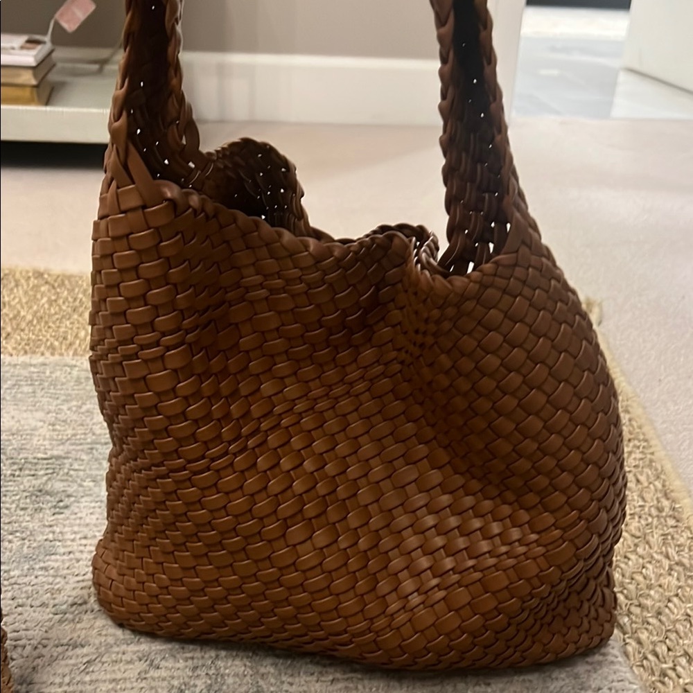 Brown Woven Women's Bag